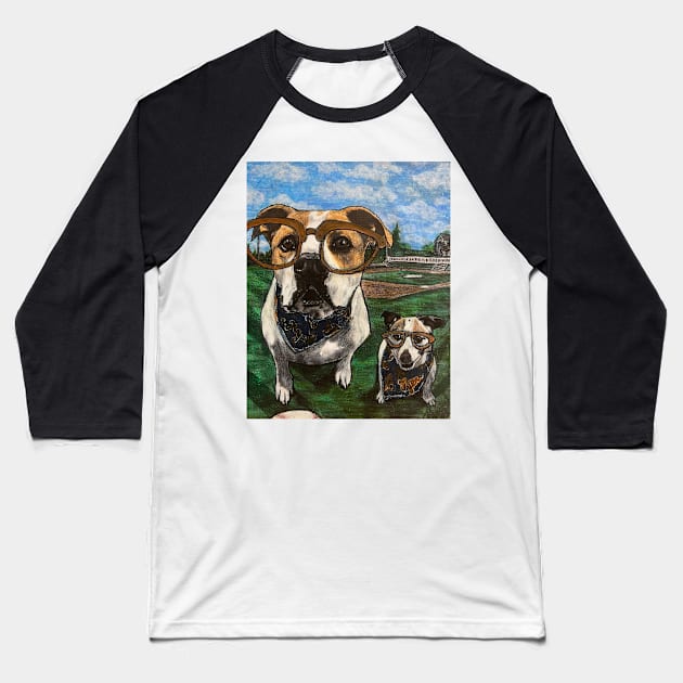 Baseball lovin’ puppy pals Baseball T-Shirt by Artladyjen